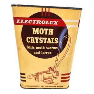 Electrolux Moth Crystals Vintage 5 Lb Tin Para-Dichloro-Benzene